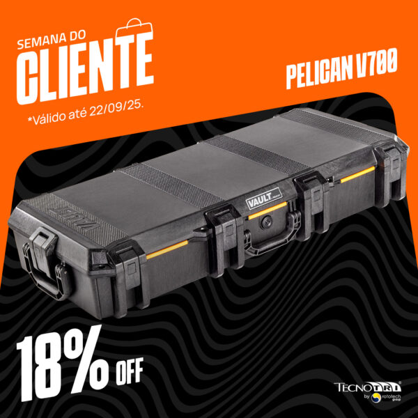 Pelican case Vault V700 - Promoção Semana do Cliente 2025